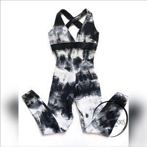 Tie Dye Brazilian Textured Jumpsuit